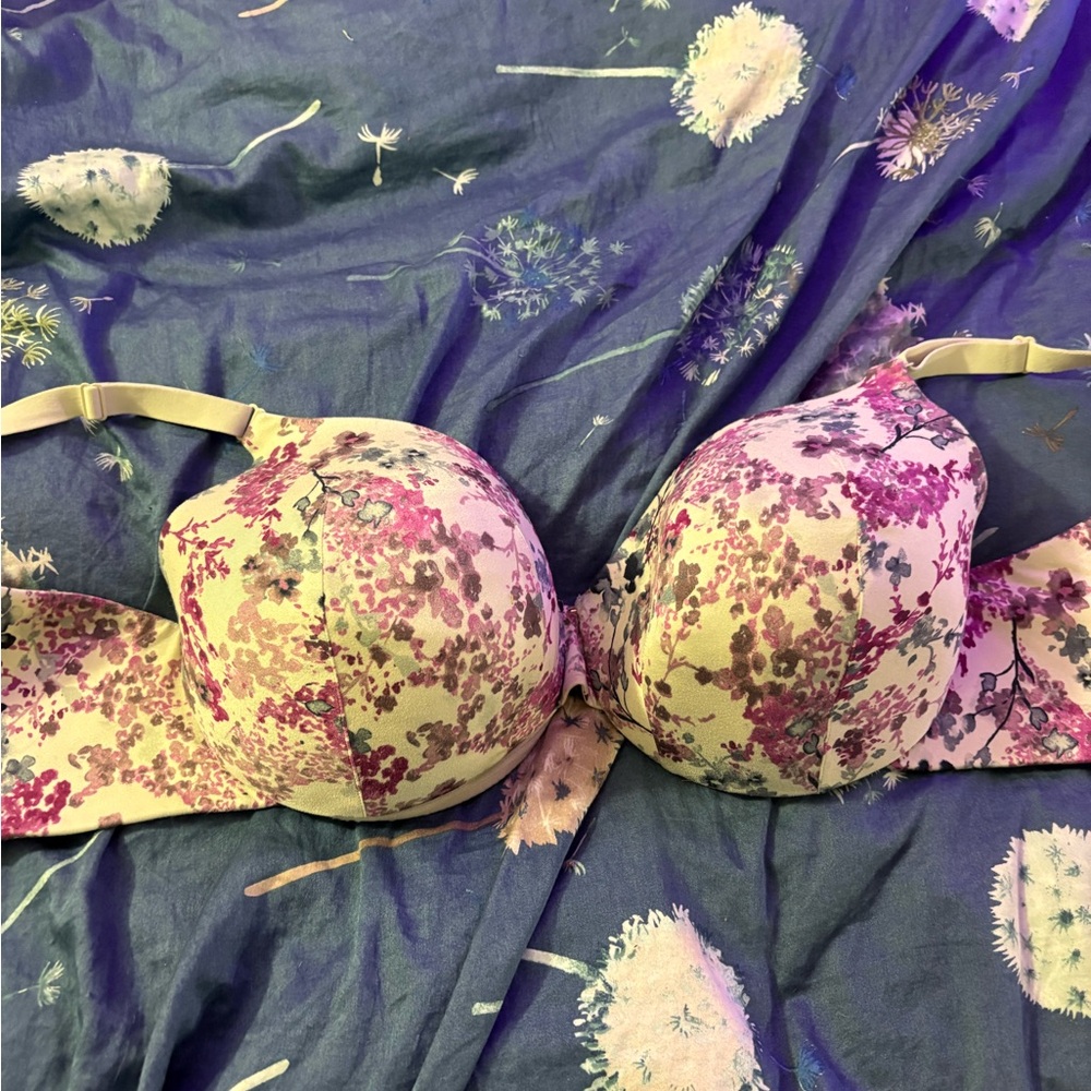 Cacique floral wired bra